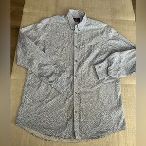 [16.5/PTP24”]Liberty London Men's Blue Patterned Button-Up Shirt NWOT